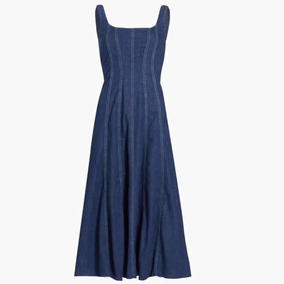 Reformation Amory Denim Midi Dress - Picture 2 of 5